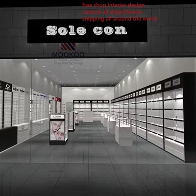 Hajusteiden esittelykaappi LED-valolla Duty Free Shopiin