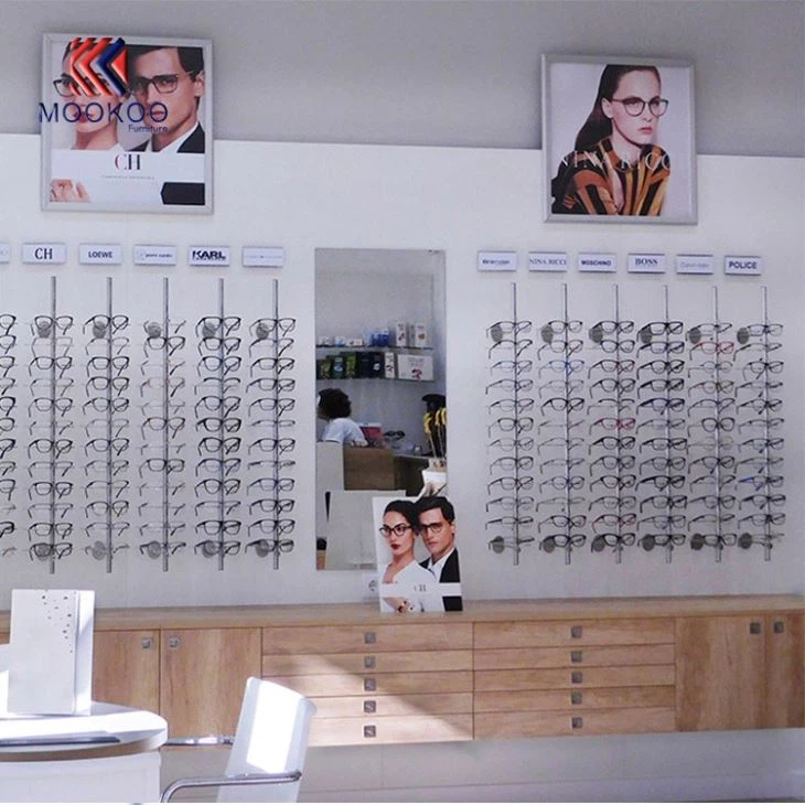 Optical Display Wall Glasses Store Kiosk Interior Decoration Showcase