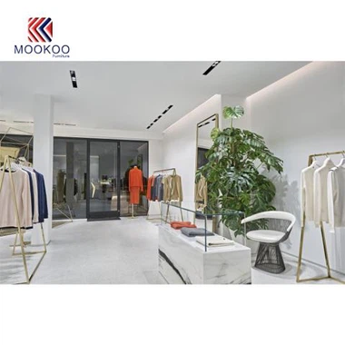 Tehtaan muodikkaita vaatekauppoja suunnitteleva naisten vaatteiden myymäläsuunnittelu CHINA MOOKOO: lta