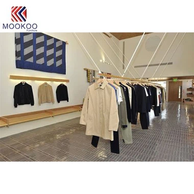 Räkkien vaatteiden näyttö