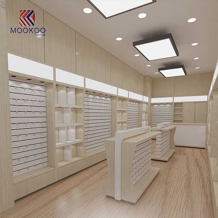 Cellphone Accessories Wooden Cabinet