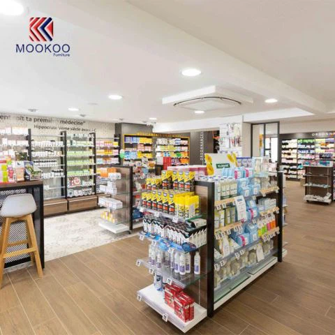 Huumekaupan näyttöhyllyt