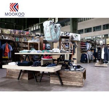 Vähittäiskauppa vaatekauppa sisustussuunnittelu